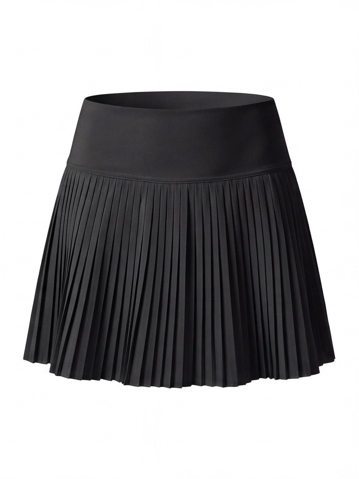 Pleated High-Waisted Skort with Built-In Shorts