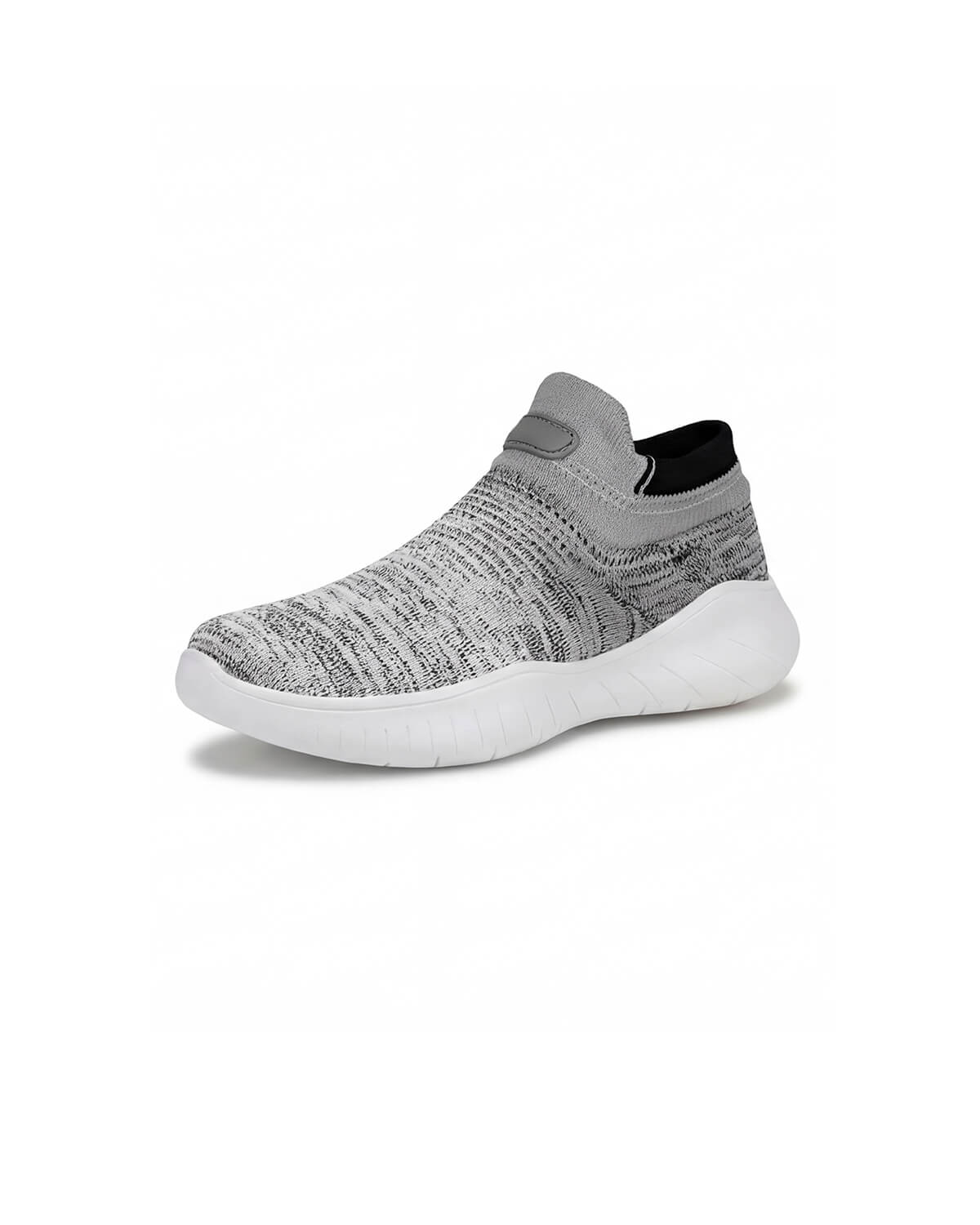 Sock-Style Slip-On Walking Shoes with Cushioned Sole