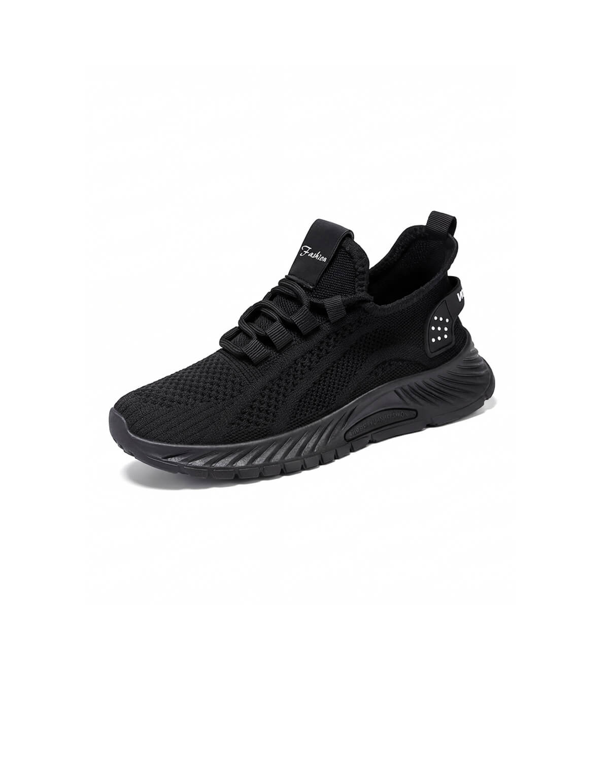 Lightweight Knit Walking Sneakers with Heel Pull-Tab
