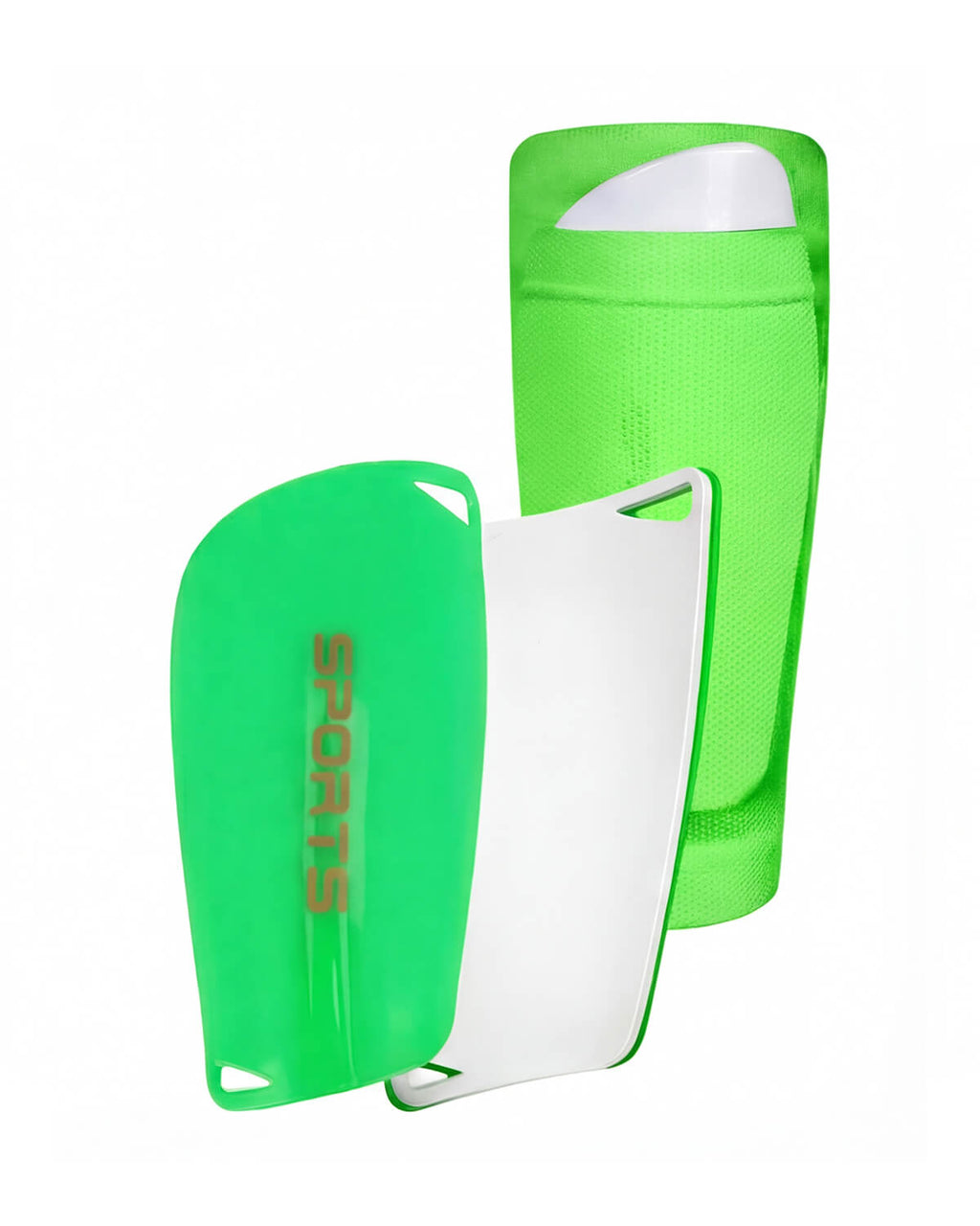 Soccer Shin Guards with Compression Sleeves Set