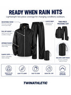 Ultralight Packable Rain Jacket & Pants Set