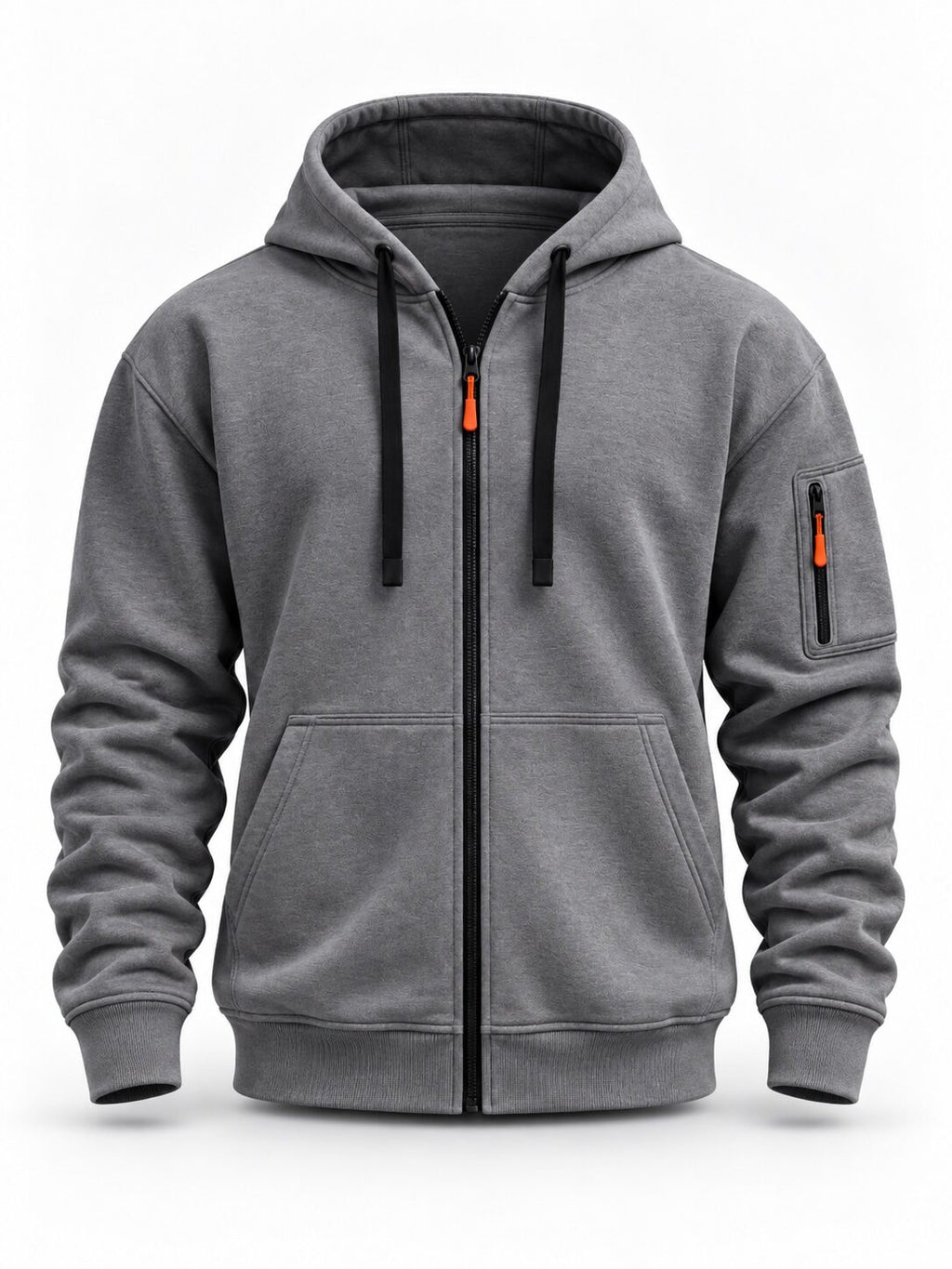 Full-Zip Training Hoodie with Zippered Sleeve Pocket