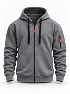 Full-Zip Training Hoodie with Zippered Sleeve Pocket