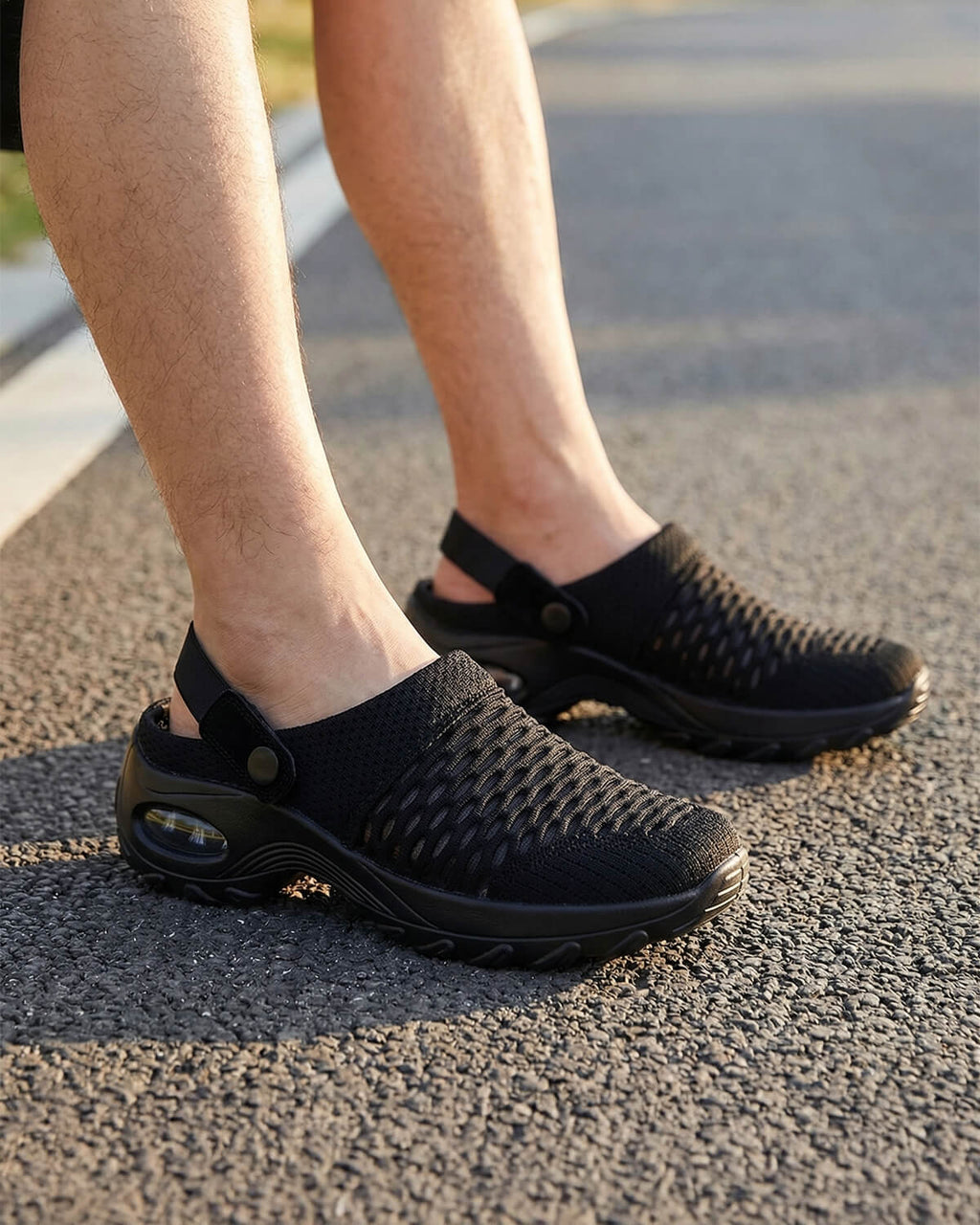 Arch Support Clog Shoes with Heel Strap