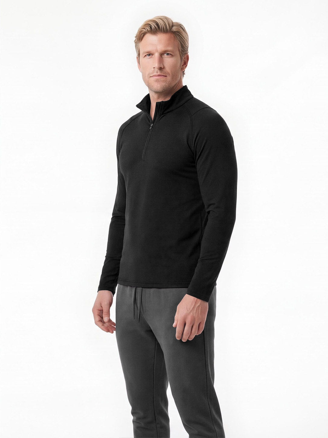 Men's Quarter-Zip Cold-Weather Training Base Layer