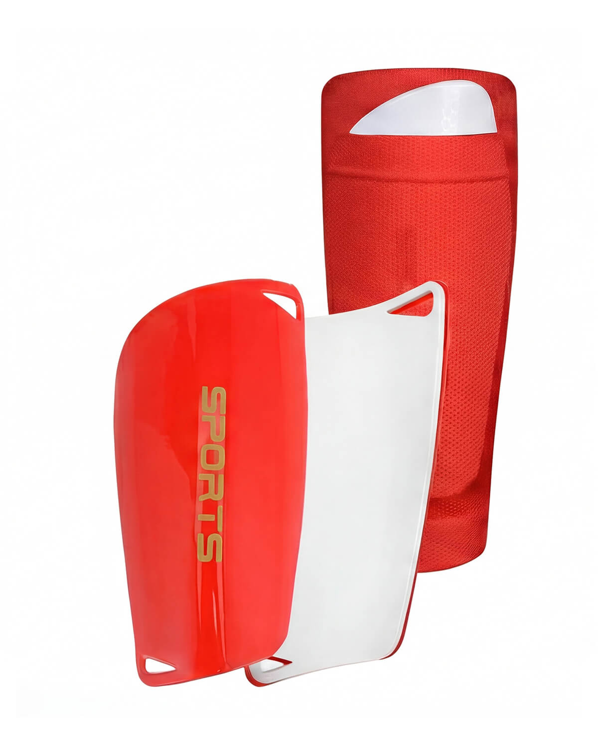 Soccer Shin Guards with Compression Sleeves Set