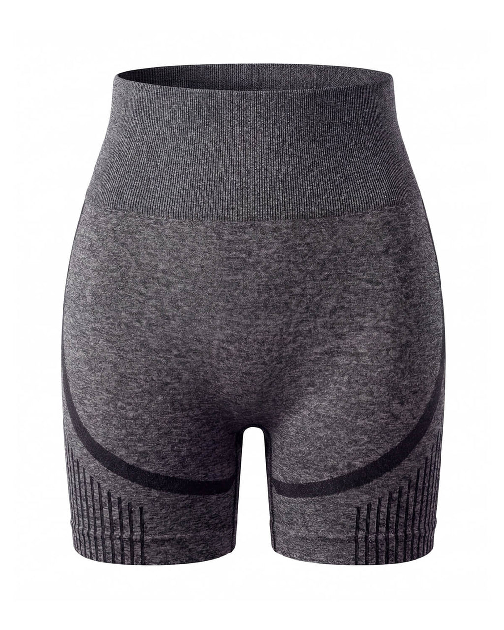 High-Waisted Seamless Training Shorts with Contour Panels