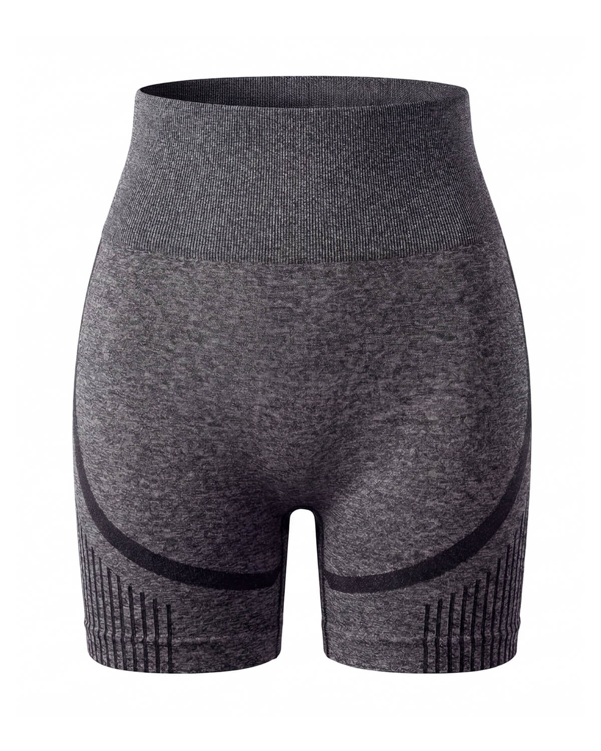 High-Waisted Seamless Training Shorts with Contour Panels