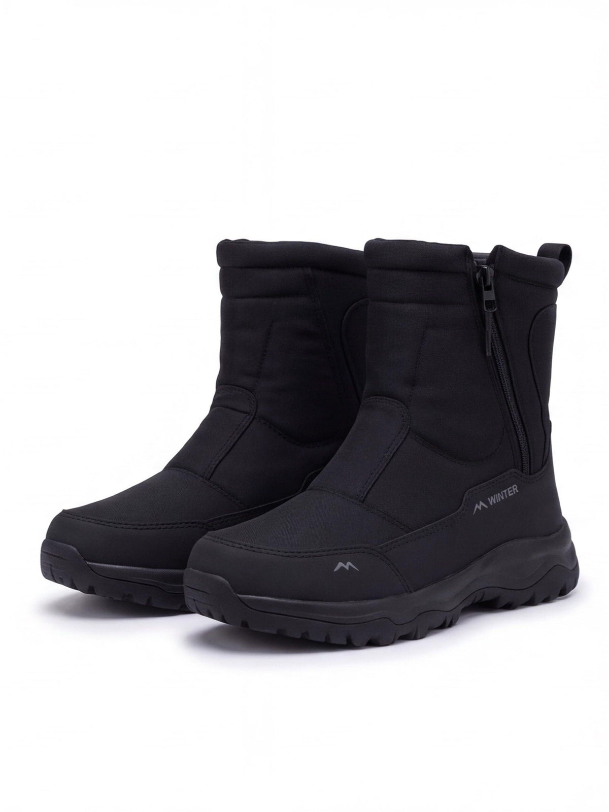 Mid-Height Snow Boots with Side-Zip Entry