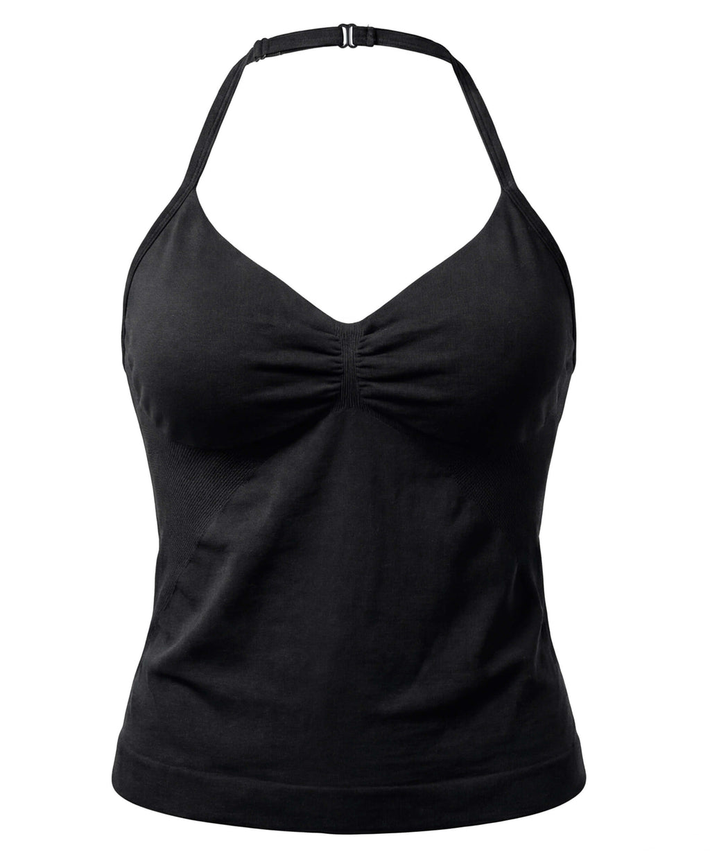 Women’s Backless Halter Gym Top with Adjustable Tie