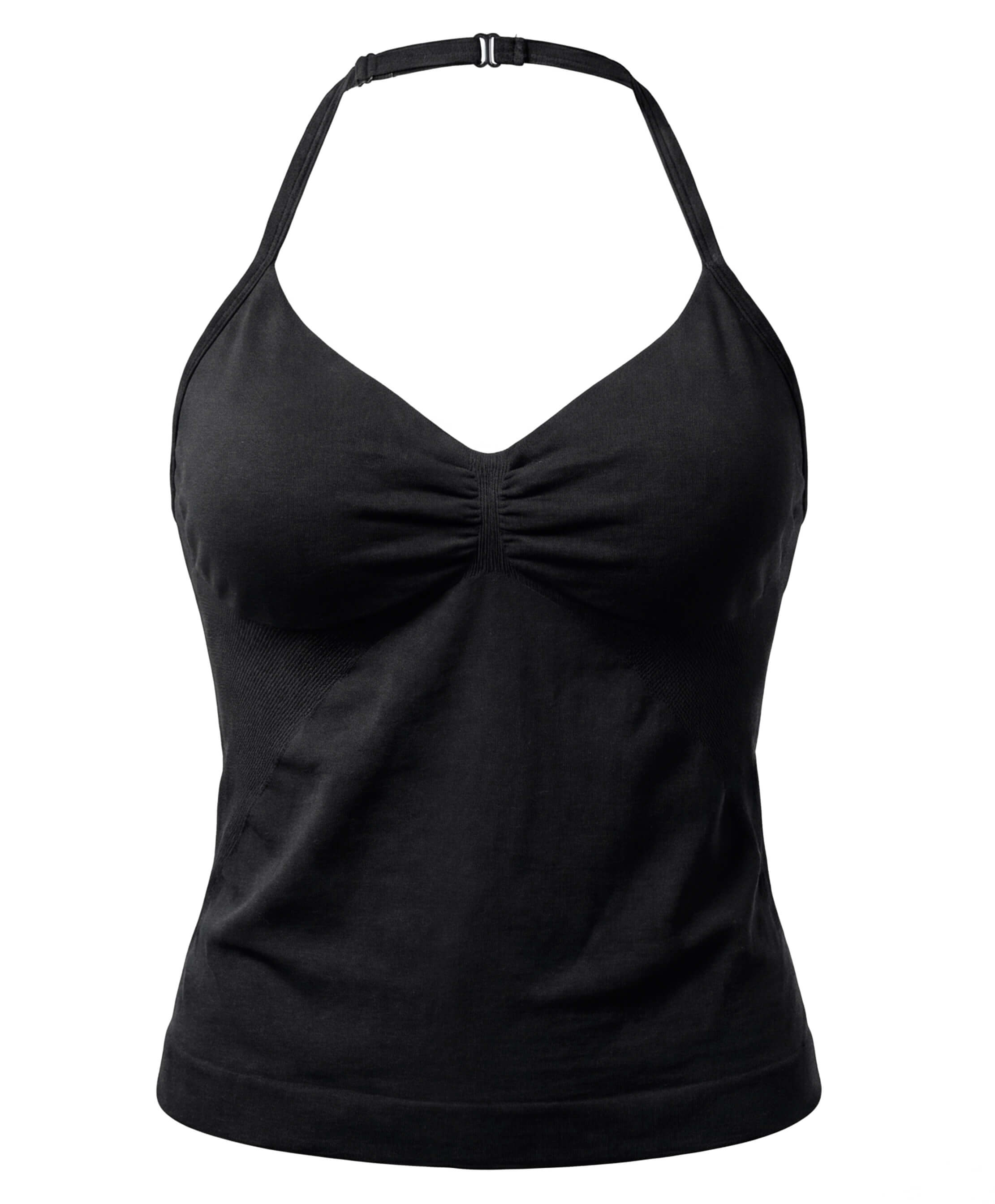 Women’s Backless Halter Gym Top with Adjustable Tie