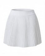 Women's Pleated Tennis Skirt with Built-In Shorts Pocket