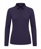 Women’s Long Sleeve Golf Polo with Half-Zip Collar