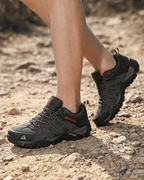 Rugged Lace-Up Outdoor Hiking Shoes with Grip Sole
