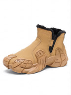 Chunky Slip-On Ankle Sneakers with Sculpted Sole