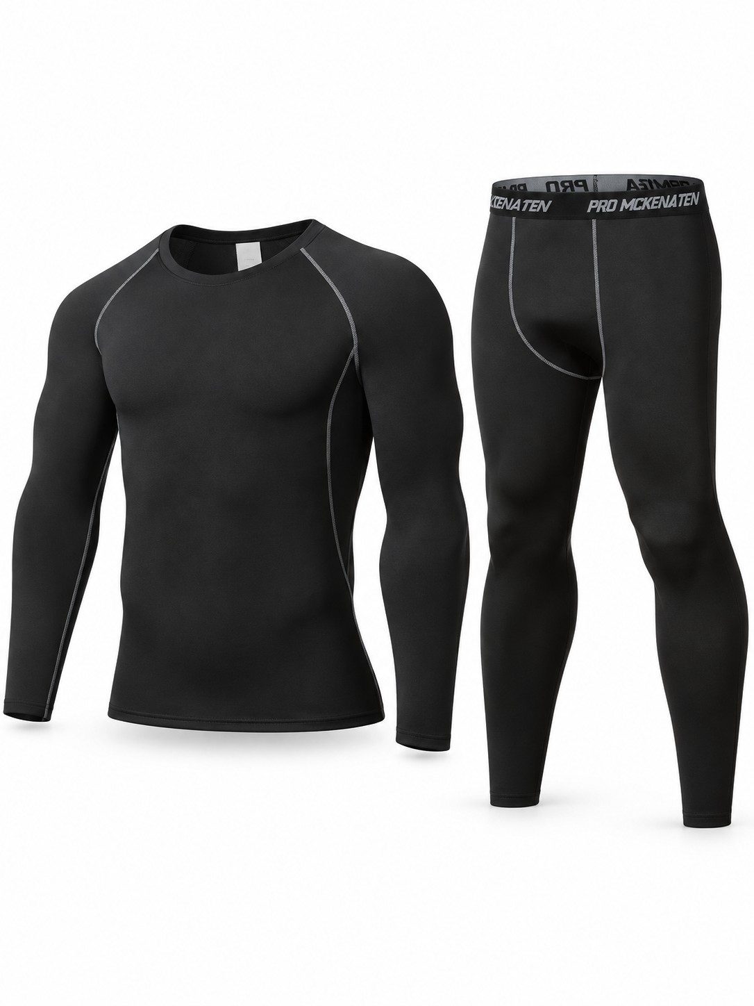 Men's Compression Base Layer Top & Tights Set
