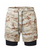 Men's 2-in-1 Training Shorts with Phone Pocket