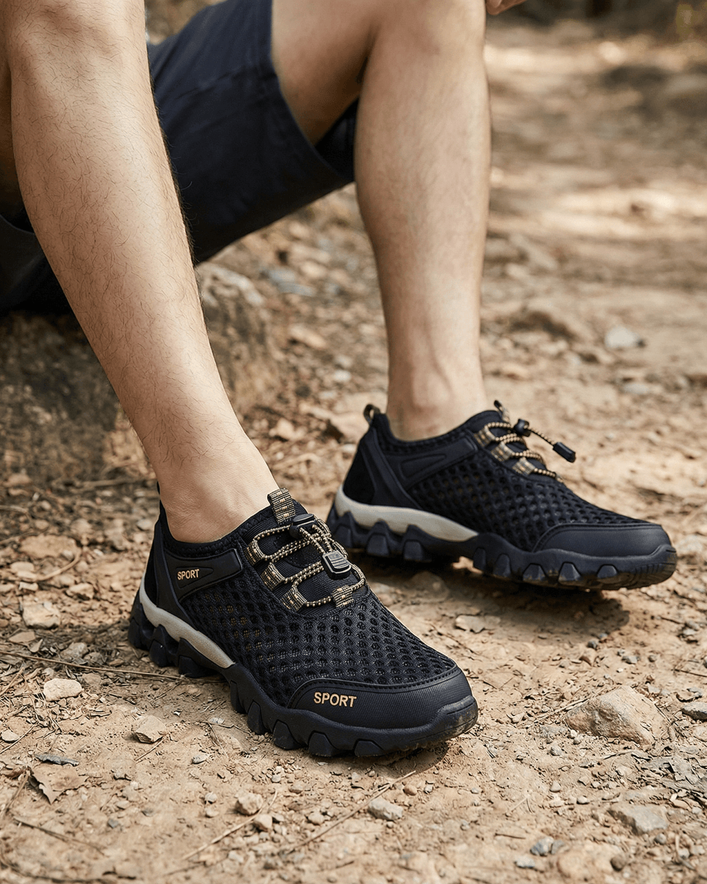 Non-Slip Hiking Shoes with Quick Toggle Lace