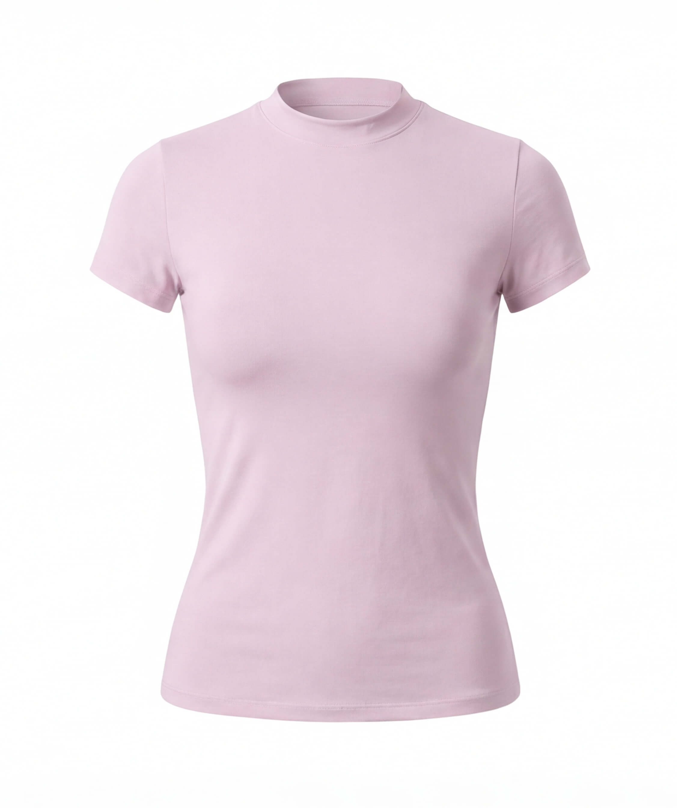 Women’s Fitted Training T-Shirt with High Neck