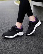 Arch Support Walking Sneakers with Hook-and-Loop Strap