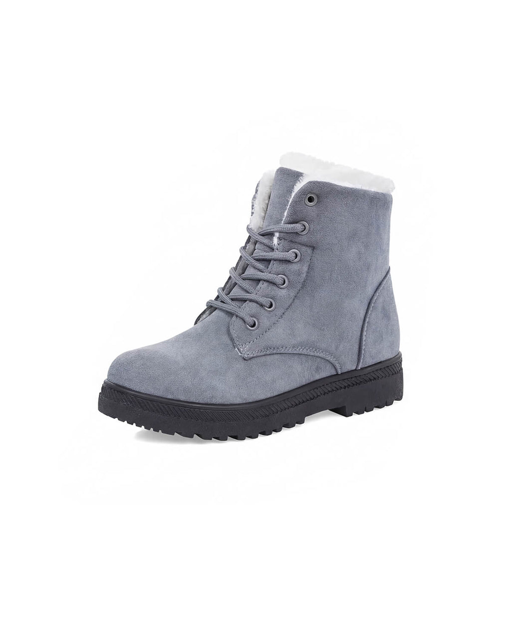 Lace-Up Winter Ankle Boots with Soft Lining