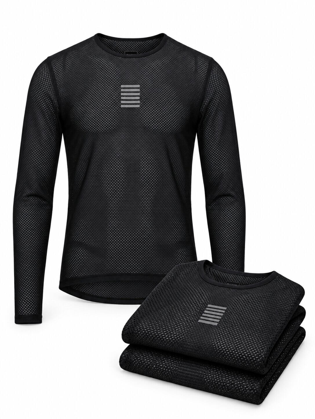 Long Sleeve Cycling Base Layers - 3-Pack