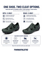 Cycling Shoes with Dual Dial Fit and Cleat Sole