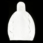 Night Reflective Hooded Windbreaker Jacket with Zip Pockets
