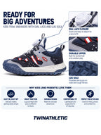 Kids Trail Sneakers with Dial Lace and Lug Sole