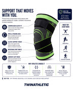 Knee Support Sleeve Brace with Patella Padding
