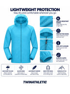 Lightweight Hooded Waterproof Jacket