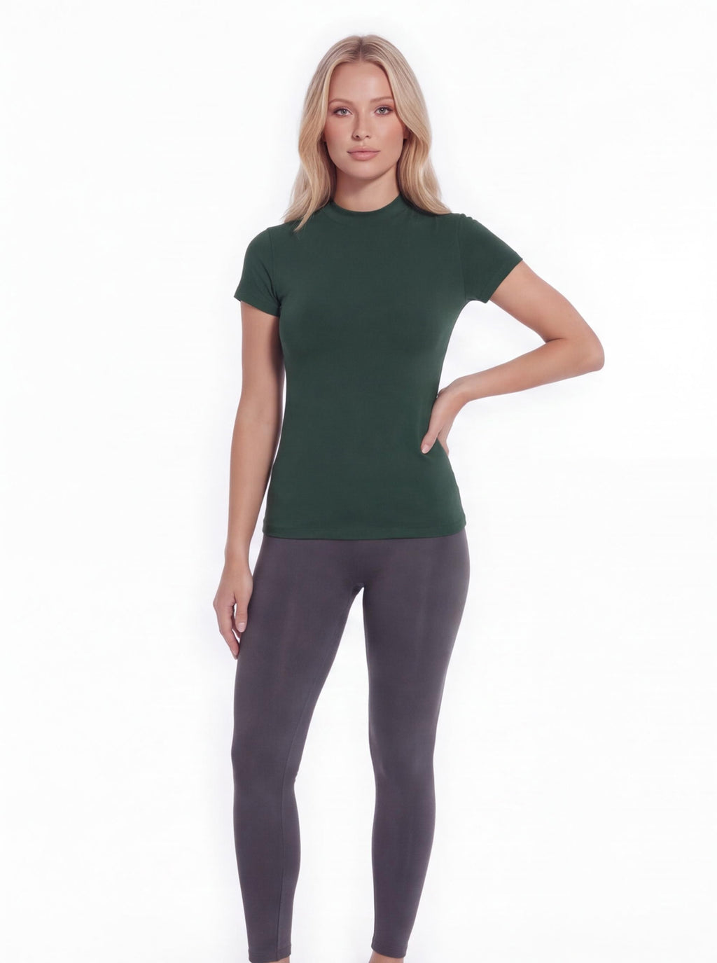 Women's Fitted High-Neck Training T-Shirts - 3-Pack