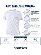 Men's Quick-Dry Gym T-Shirt with Crew Neck
