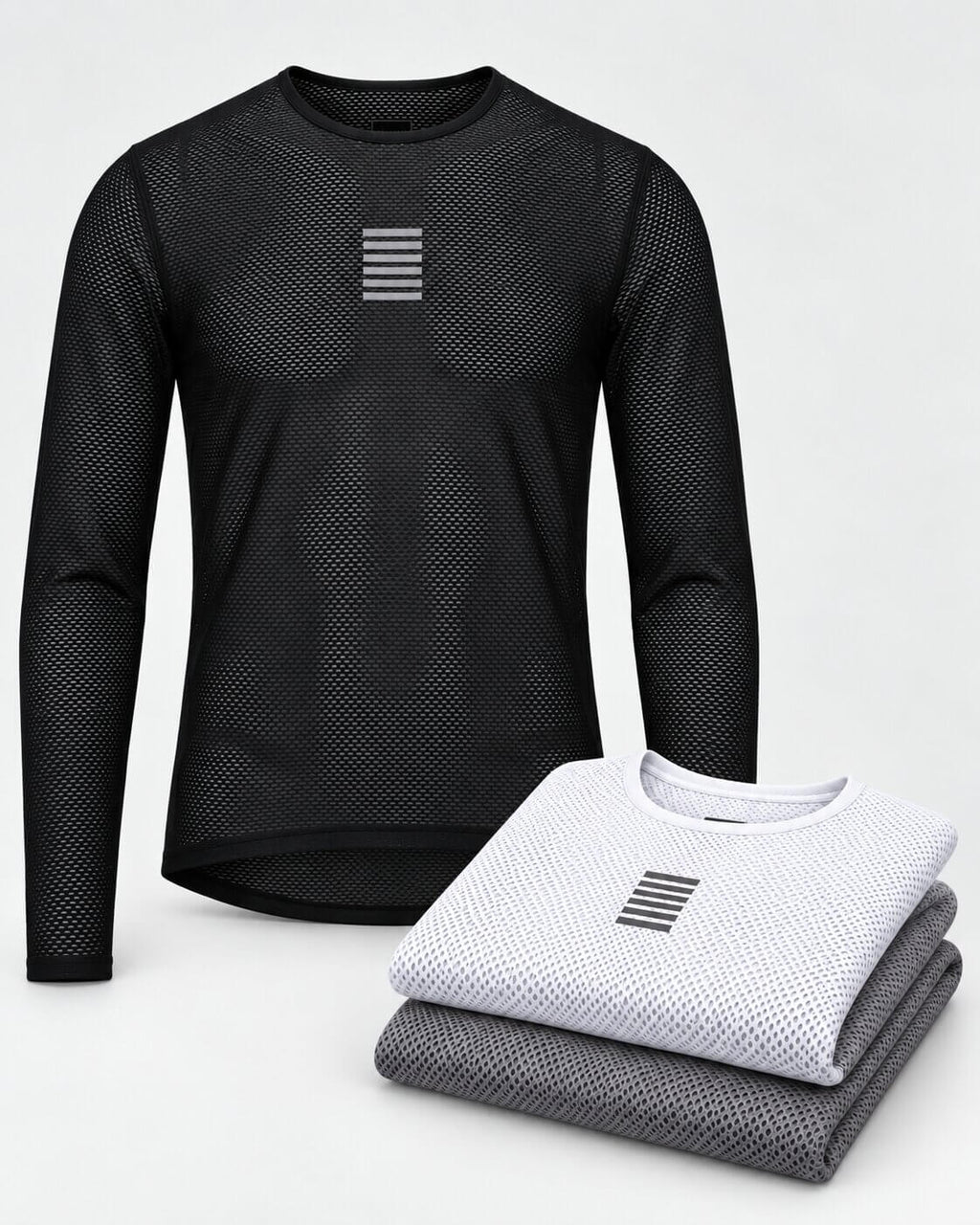 Long Sleeve Cycling Base Layers - 3-Pack