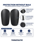 Mini Soccer Shin Guards with Low-Profile Shell