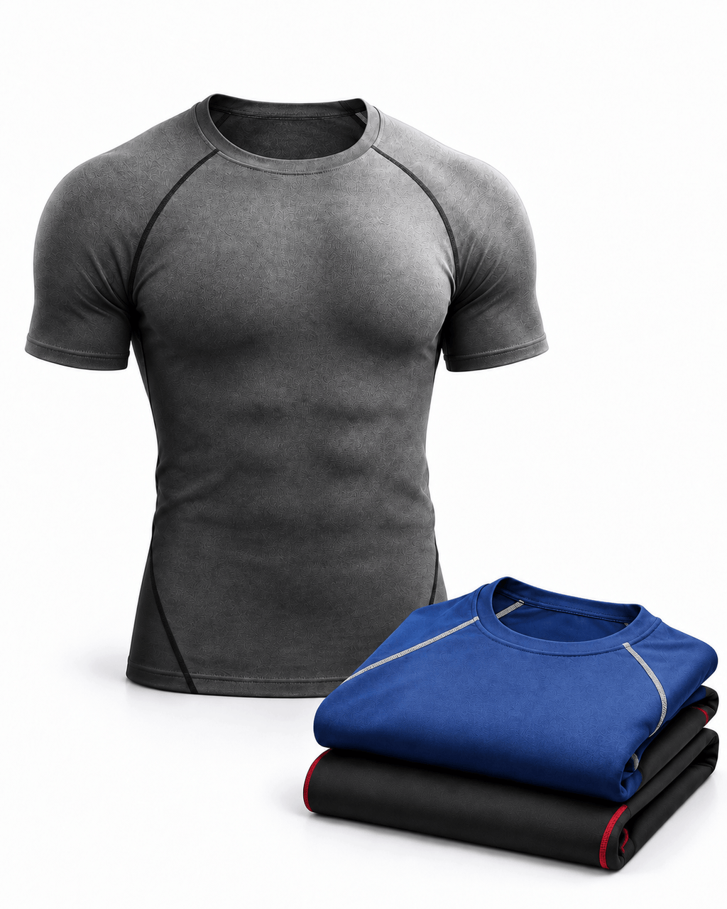 Men's Short Sleeve Compression Shirts 3-Pack