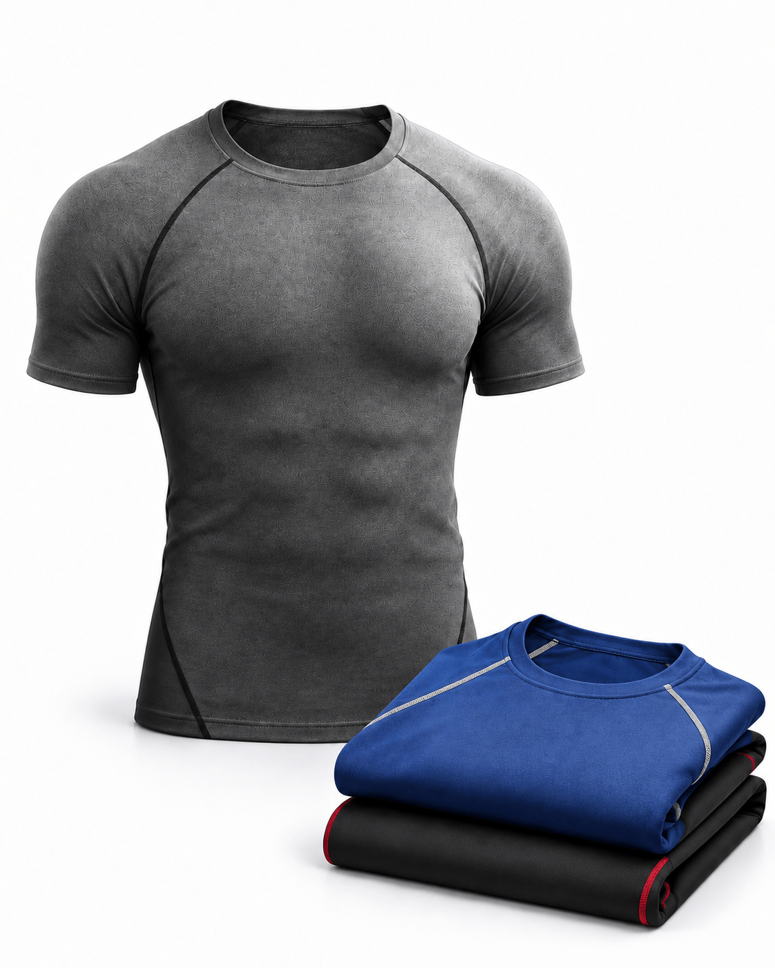 Men's Short Sleeve Compression Shirts 3-Pack