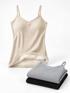 Women's Warm-Lined Ribbed Camisoles 3-Pack