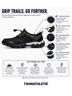 Non-Slip Hiking Shoes with Quick Toggle Lace