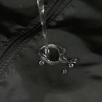 Hooded Waterproof Jacket with Full-Zip Front