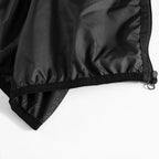 Hooded Waterproof Jacket with Full-Zip Front