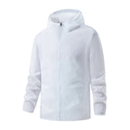Hooded Waterproof Jacket with Full-Zip Front