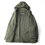 Men's Waterproof Hooded Windbreaker Jacket with Chest Pocket