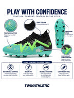 Soccer Field Cleats with Sock Collar and Studs