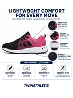 Women’s Lightweight Lace-Up Knit Training Shoes